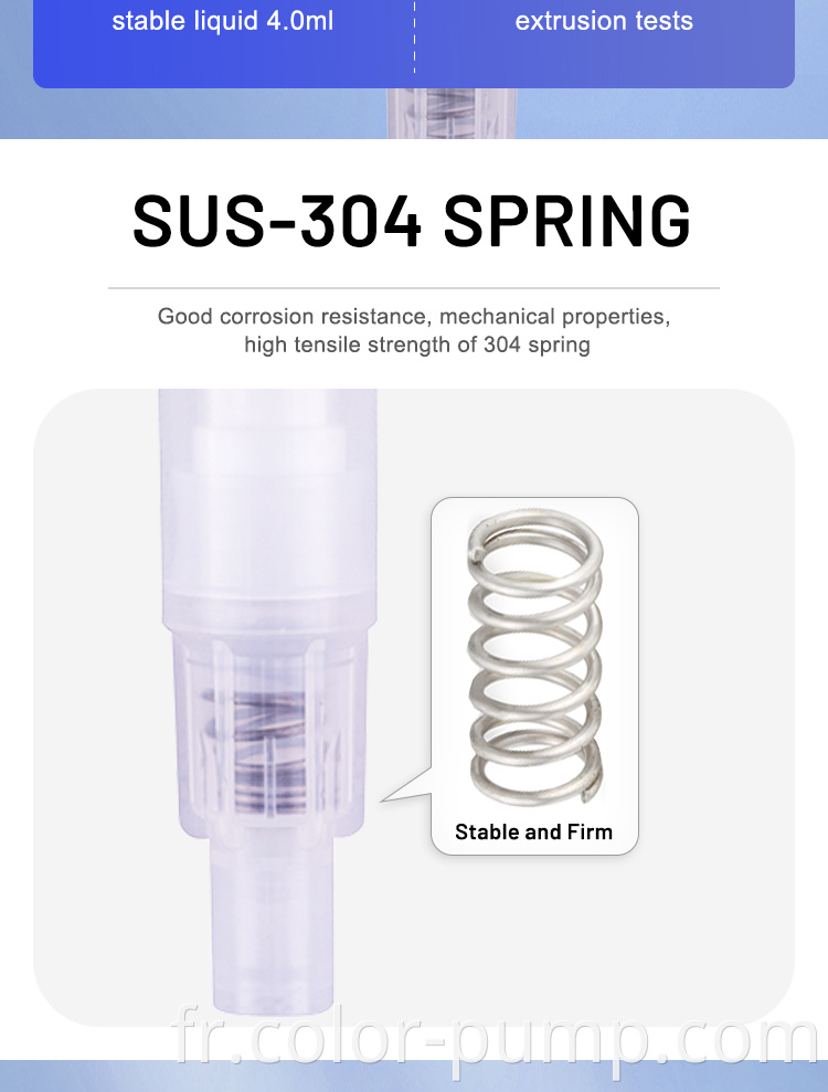Pompe à lotion de distributeur de savon liquide de haute qualité en plastique blanc 28/410